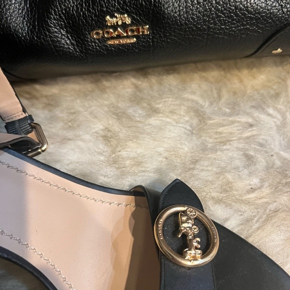 Coach Black Leather Heels Size 10 - Picture 12 of 16